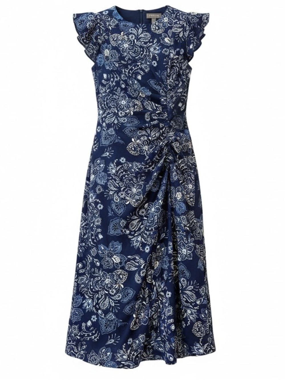 VINCE CAMUTO blue & white floral
Crepe flutter sleeve midi dress size 6 - NWT!